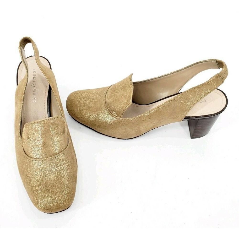 Donald Pliner Posy Slingback Stacked Heel Pumps